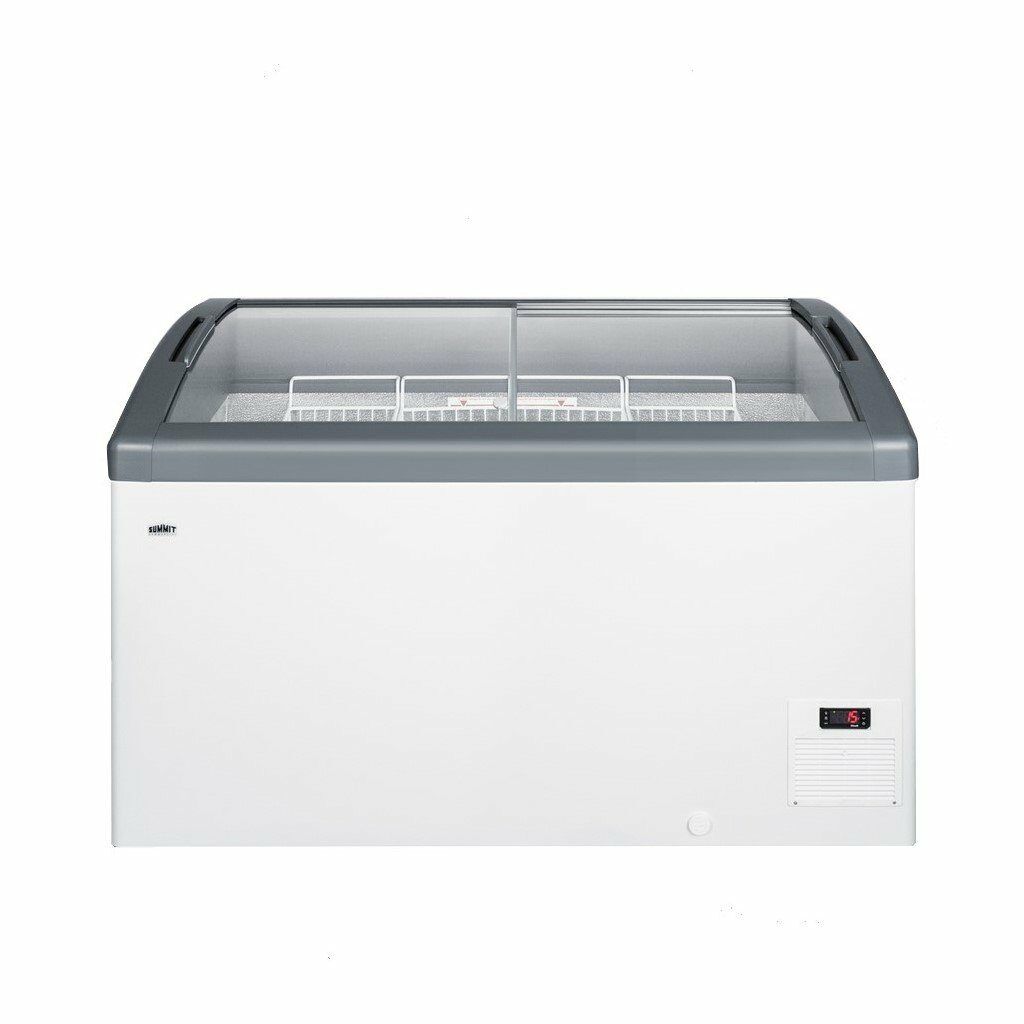 Summit 51" Glass Top Chest Freezer, Display Freezer  - Iron Mountain