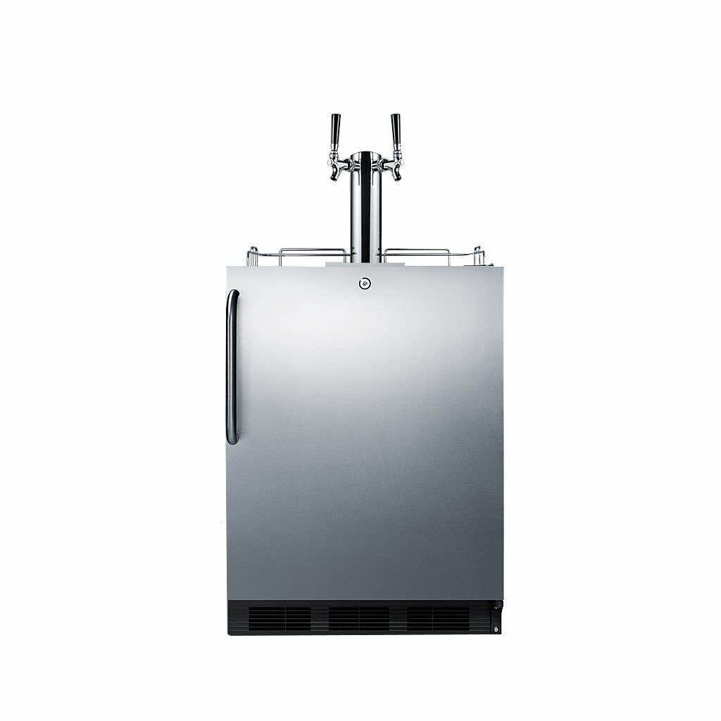 Summit 24" Wide Outdoor Kegerator, Beer Dispenser  - Iron Mountain