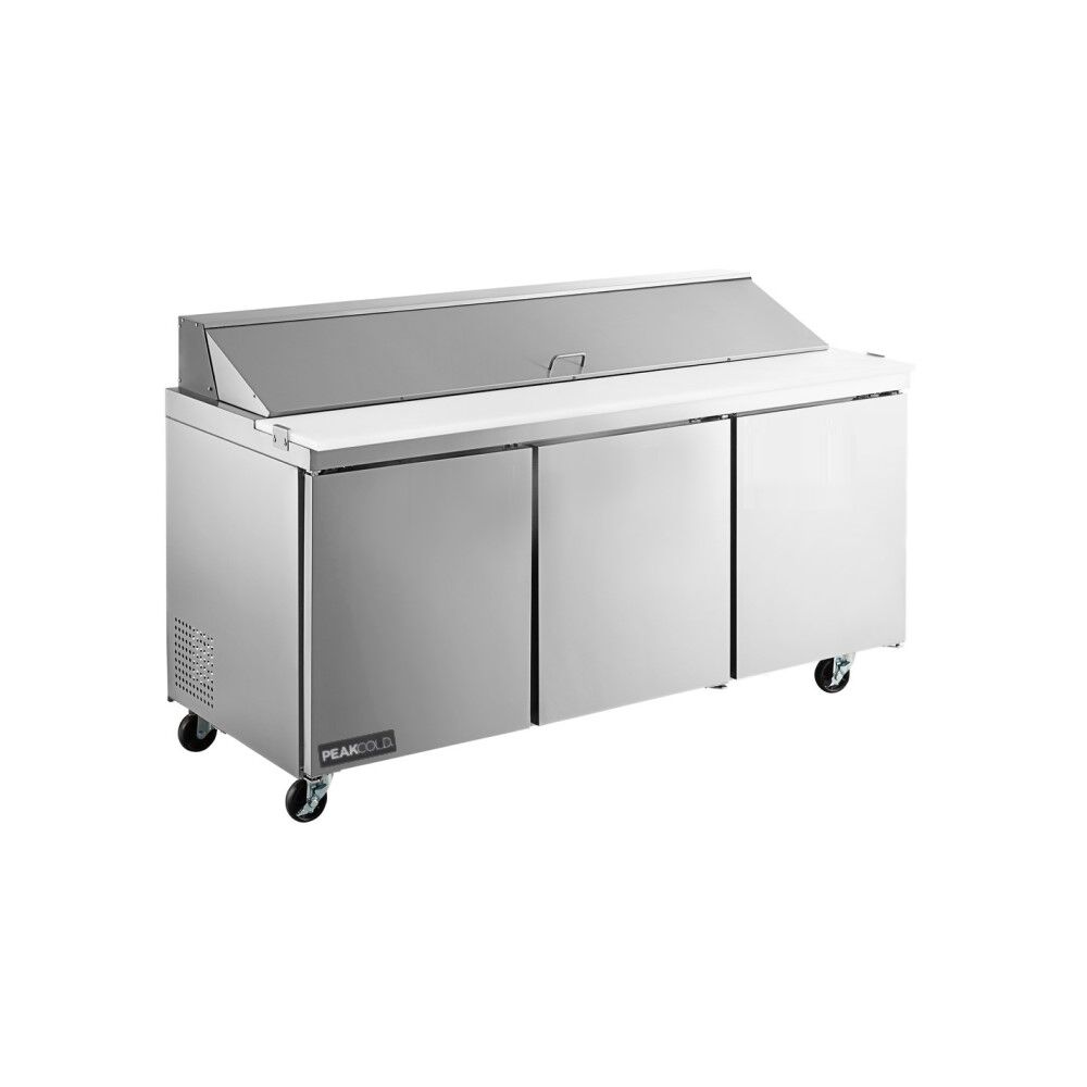 PeakCold Stainless Steel Refrigerated Prep Table – 36″