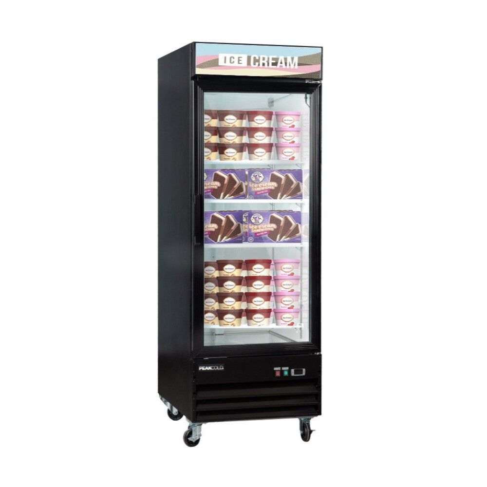 PeakCold Ice Cream Display Freezer – 23 CU Ft.